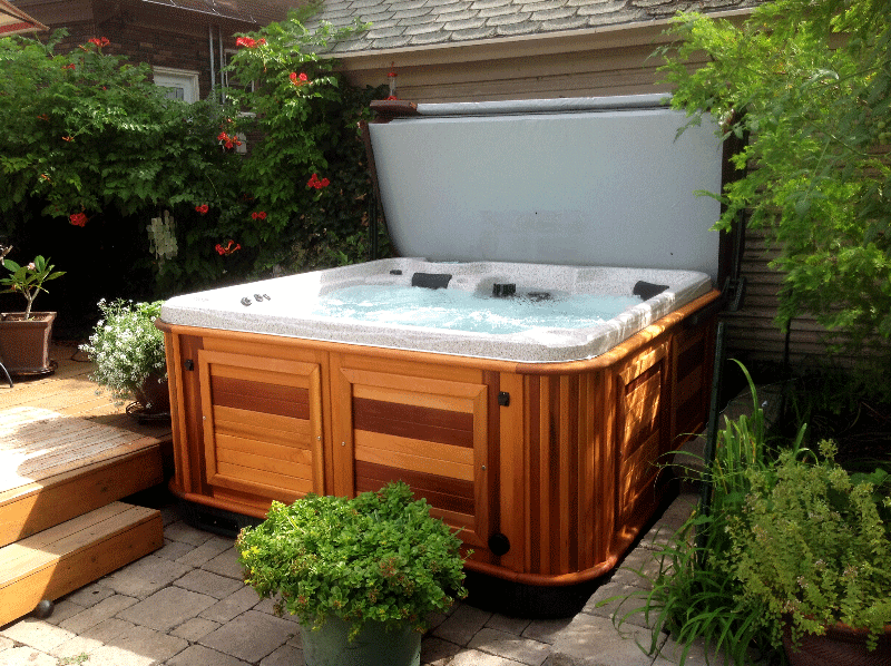 arctic spas hot tub on a patio